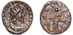 Ancient Coins - Rome Roman Empire Gallic Empire 269 - 270 BI Antoninianus - Victorinus (PIETAS) Billon 3.22g VF RCV III 11176 RIC V.1 57 OCRE ric.5.vict.57 AGK 16a