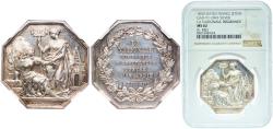 World Coins - France ND (1830)  Token - Compagnie Royale d'Assurances Silver (.950) 20g NGC MS 62  Gailhouste 758