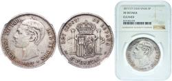 World Coins - Spain Kingdom 1877 