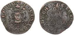 World Coins - Spain Kingdom of Castile and Leon Spanish states ND (1454-1471) T Cuartillo - Enrique IV (Toledo) Billon Toledo Mint 3.70g VF AB 757
