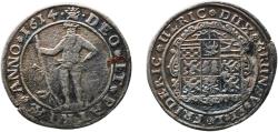 World Coins - Germany Principality of Brunswick-Wolfenbüttel 1614 ¼ Thaler - Frederick Ulrich Silver 6.35g VF KM# 50, Welter# 1068