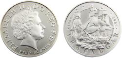 World Coins - United Kingdom Elizabeth II 2005 5 pounds Battle of Trafalgar