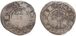 World Coins - Spain Kingdom of Valencia 1213 - 1276 Dinero - Jaime I Billon Valencia Mint 0.62g VF  Cru 316