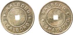 World Coins - Denmark Kingdom ND Token - Aalborg Skalborg 2.3g AU