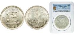 World Coins - Egypt Arab Republic of Egypt AH1427 (2006) 5 Pounds (World Environment Day) Silver (.720) Cairo Mint (1000) 17.5g PCGS MS 65  KM 976 MHC 907