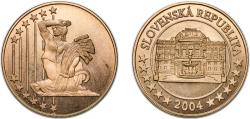World Coins - Slovakia Republic 2004 5 Euros copper 27.34g BU