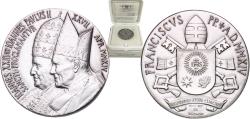World Coins - Vatican City City State 2014 Medal - Francis I (Canonization) Silver (.925) (7000) 23g UNC