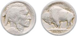 Us Coins - United States Federal republic 1926 5 Cents "Buffalo Nickel" (flat ground) Copper-nickel (44693000) 5g VF KM 134 Schön 132