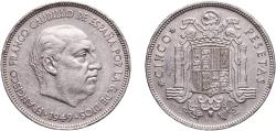 World Coins - Spain Kingdom 1949 