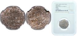 World Coins - Spain Kingdom ND (1497-1504) G REAL -FERDINAND V ISABEL I  Granada Mint 3.36g NGC VF 25