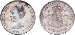 World Coins - Spain Kingdom 1891 