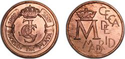 World Coins - Spain Kingdom 1987 M Medal - Juan Carlos I (Ceca de Madrid) Copper Madrid Mint 15.07g UNC