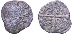 World Coins - Spain Principality of Catalonia 1257 - 1276 Dinero - Jaime I Billon (.250 silver) La Seca Mint 0.89g VF  Cru 308