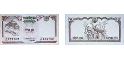 World Coins - Nepal 1985 -2002 10 Rupees Paper UNC P 61