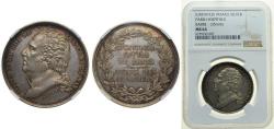 World Coins - France Kingdom ND Jeton - Paris Hospital Silver NGC MS 64