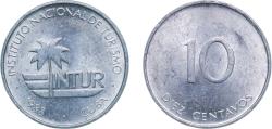 World Coins - Cuba Second Republic 1988 10 Centavos (INTUR) Aluminium 1.21g UNC KM 416 JMA MC11