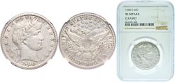 Us Coins - United States Federal republic 1900 S ½ Dollar "Barber Half Dollar" Silver (.900) (.100 copper) San Francisco Mint (2560322) 12.5g NGC XF  KM 116