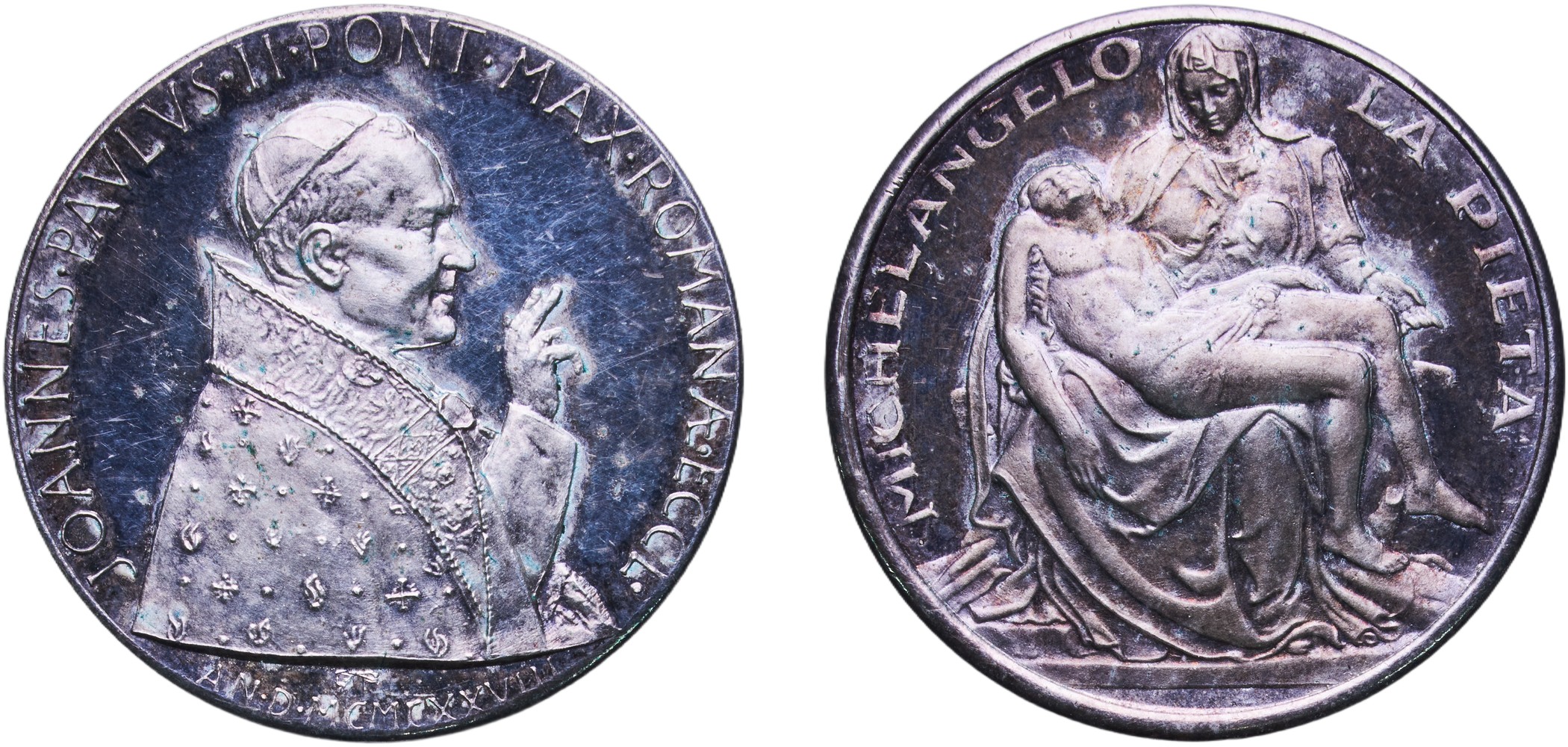 Vatican City City State 1978 Medal - John Paul II (Pietà) Silver 12.05g PF