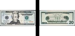 World Coins - United States Federal republic 2009 20 Dollars (Federal Reserve Note; colored) Paper (633600000) UNC P 521a P 521b P 526 P 533 P 541