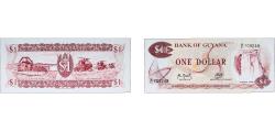 World Coins - Guyana 1991 1 Dollar Paper UNC P 21