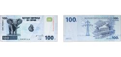 World Coins - Democratic Republic of the Congo Democratic Republic of the Congo (1997-date) 2000 100 Francs Paper XF P 92