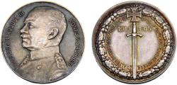 World Coins - Germany Empire Wilhelm II 1915 Medal Friedrich August III, King of Sachsen, 33mm