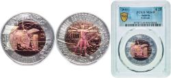 World Coins - Austria Second Republic 2011 25 Euro (Robotics) Bimetallic: niobium centre in silver (.900) ring Vienna Mint (65000) 16.5g PCGS MS 69  KM 3204
