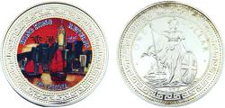 World Coins - United Kingdom 1997 1 Dollar Hong Kong returns to China, Version A, coloured