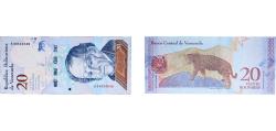World Coins - Venezuela Bolivarian Republic 2018 20 Bolívares Paper UNC P 104 NCV bbcv20bss