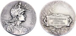 World Coins - France Third Republic 1923 Medal The 19th federal Music Festival, 45mm