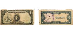 World Coins - Philippines Japanese occupation 1943 1 Peso ¨With Purple Marked¨ Paper F Damage  P 109