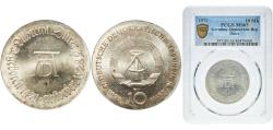 World Coins - Germany German Democratic Republic Democratic republic 1971 10 Mark (Albrecht Dürer) Silver (.625) (61224) 17g PCGS MS 65  KM 31 Schön 35 J 1532 AKS 56