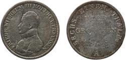 World Coins - Germany Kingdom of Prussia 1818 A 4 Groschen - Friedrich Wilhelm III Silver (.521) Berlin Mint 4.74g VF  AKS 25 Old/Mue 2 112 Jaeg 9 Pr 36 KM 394