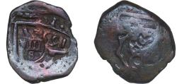 World Coins - Spain Kingdom 1651 - 1652 T 8 Maravedis - Philip IV (countermarked) Copper Toledo Mint 5.59g VF