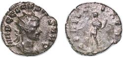 Ancient Coins - Rome Roman Empire 268 - 270 BI Antoninianus - Claudius II Gothicus (GENIVS EXERCI; Genius) Billon 3.03g VF RIC V.1 48 OCRE ric.5.cg.48