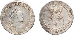 World Coins - France Kingdom 1716 A ⅒ Écu - Louis XV Silver (.917) Paris Mint 2.79g VF  Dy royales 1654a KM 418 LP 646 Gad R2 289 Ciani Royales 2099 Clairand 34105
