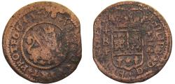 World Coins - Spain Kingdom Felipe V 1720 B 2 Maravedis 3.2g