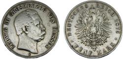 World Coins - Germany Empire Grand duchy of Hessen-Darmstadt Ludwig III 1875 H 5 Mark