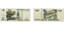 World Coins - Russia Russian Federation 1997 10 Roubles Paper VF  P 268 P 268a