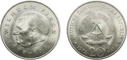 World Coins - Germany German Democratic Republic Democratic republic 1972 A 20 Mark (Wilhelm Pieck) Copper-nickel Berlin Mint (7633342) 14.97g UNC  KM 42 Schön 40 J 1541 AKS 27