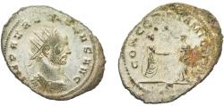 Ancient Coins - Rome Roman Empire 270 - 275 S BI Antoninianus - Aurelianus (CONCORDIA MILITVM) Billon Mediolanum Mint 3.14g VF  RIC V.1 120 OCRE ric.5.aur.120