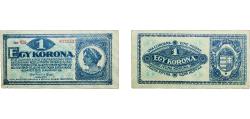 World Coins - Hungary 1920 1 Korona Paper XF  P 57 Adamo MBK1 K4