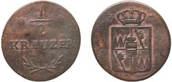 World Coins - Germany Würzburg, Grand Duchy of 1811 ½ Kreuzer - Ferdinand Copper Würzburg Mint 2.66g VF  AKS 6 Jaeg 5 Bay 138 KM 475