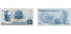 World Coins - Norway Kingdom 1973 10 Kroner (1962-1989; Nansen & fishing) Paper AU  P 36 Skaare 1140 NP 25