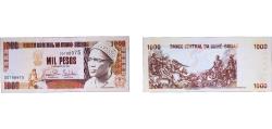 World Coins - Guinea-Bissau Republic 1993 1000 Pesos Paper UNC P 13