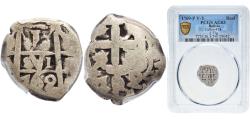 World Coins - Bolivia Spanish colony 1769 P V-Y 1 Real - Charles III Silver (.917) 2.77g PCGS AG 03 Calico-458