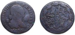 World Coins - Spain Kingdom 1795 4 Maravedis - Carlos IV Copper Segovia Mint 4.4g VF KM 427