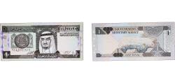World Coins - Saudi Arabia (1932-date) 1984 1 Riyal - Fahd bin Abdulaziz Paper AU P 21