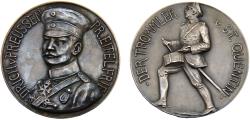 World Coins - Germany Empire Wilhelm II 1914 Medal Prinz Eitel Friedrich, "Der Trommler von St. Quentin", 36mm