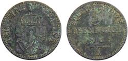 World Coins - Germany State Kingdom of Prussia Wilhelm I 1865 A 3 Pfenninge